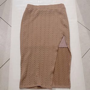 SHEIN Midi Crochet Skirt